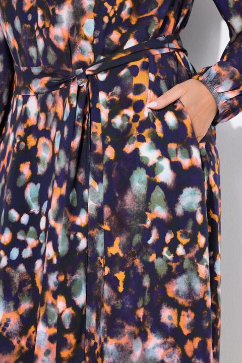 Produktbild Ulla Popken Hemdblusen-Midikleid, Hemdkragen, Langarm, Taschen (56)