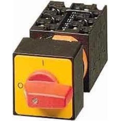 Eaton Stufenschalter, Kontakte: 12, 20 A, Frontschild: 1-4, 45 °, rastend, Einbau, Taster + Schalter, Schwarz