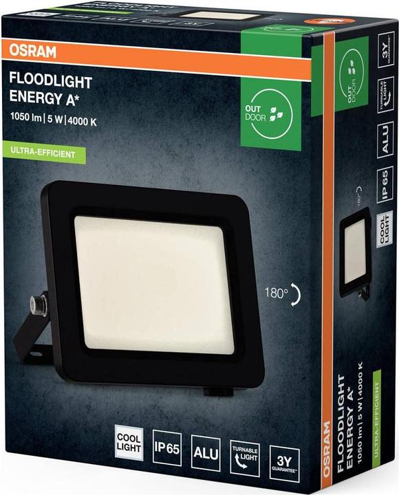 Produktbild Osram HOMELIGHTING Floodlight EA 5W 840 Dark Grey 4099854429552 Aussenstrahler (870 lm, IP65)