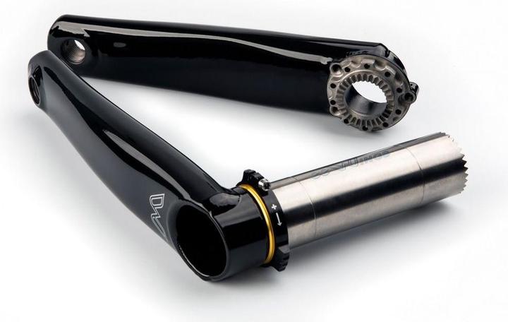 Productafbeelding Cane Creek eeWings Raven All Road crank, 170mm, 68mm, 30mm, titanium, zwart (170 mm)