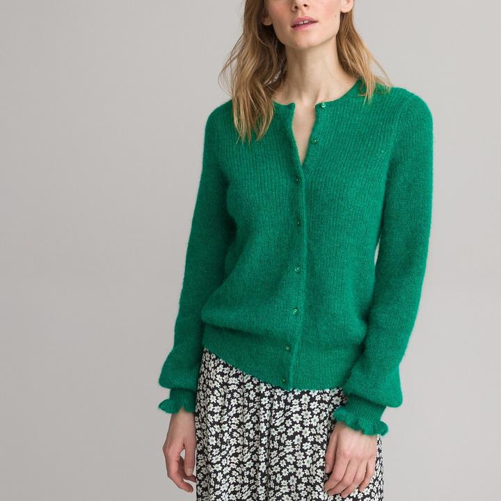 Immagine prodotto La Redoute Collections Cardigan con collo rotondo (M)