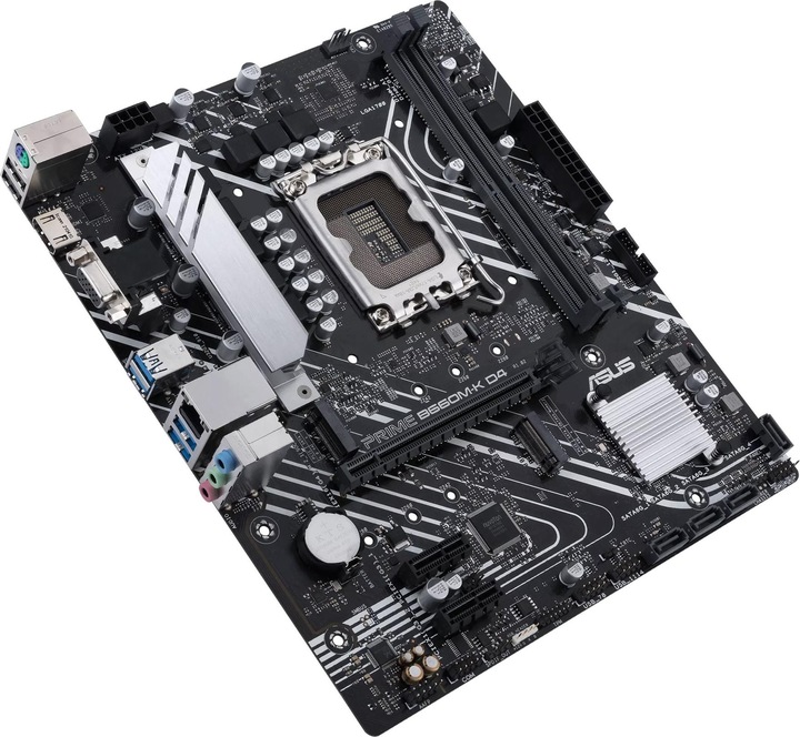 Actual product image ASUS Mainboard||Intel B660|LGA1700|MicroATX|Memory DDR4 (LGA 1700, Intel B660, mATX)