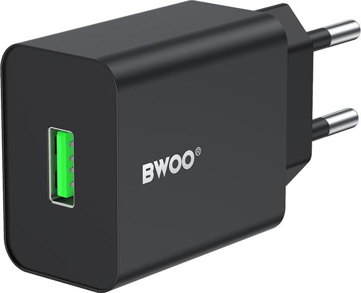 Bwoo wall charger CDA249 5V 2,4A USB-A, black (12 W, 1 portion)