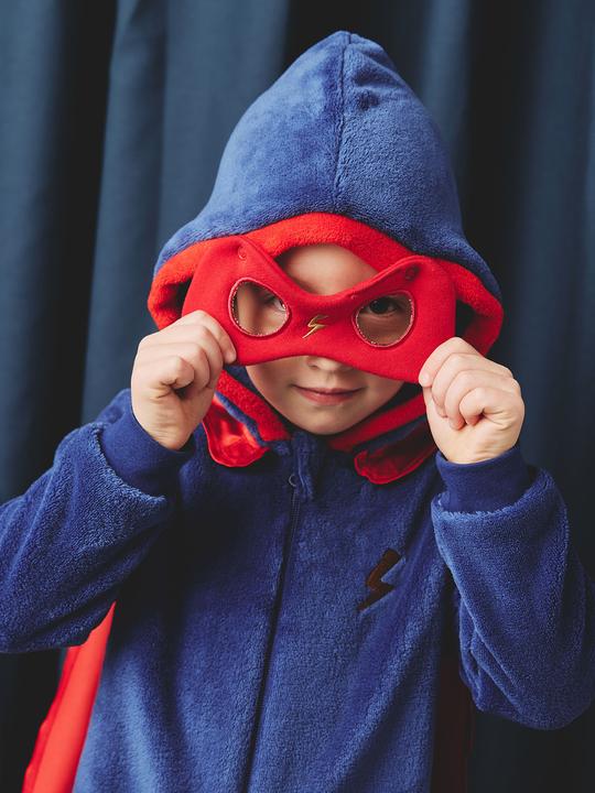 Immagine prodotto Vertbaudet Pigiama da supereroe con mantello e maschera staccabili per ragazzi (110)