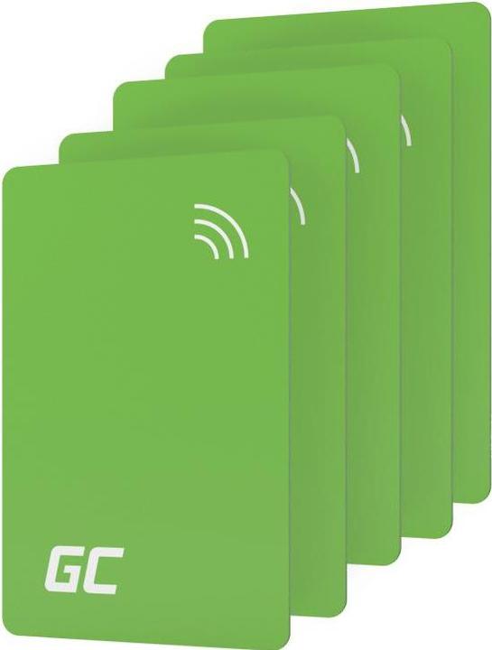 GreenCell Set Mit 5 Nfc-Zugangskarten Für Die Habuden Evgcaknfc5 Ev-Ladestation