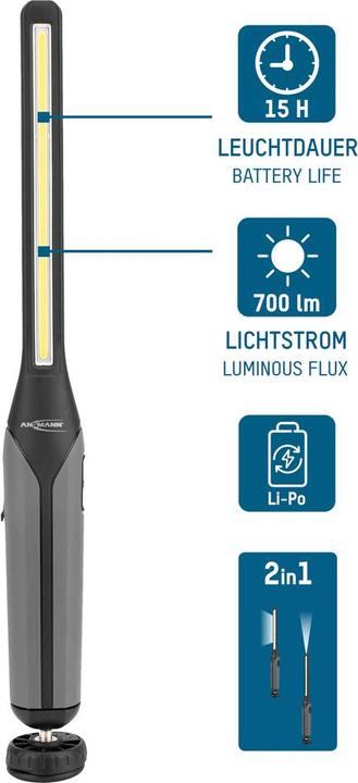 Produktbild Ansmann LED-Akku-Arbeitsleuchte IL700R (700 lm)