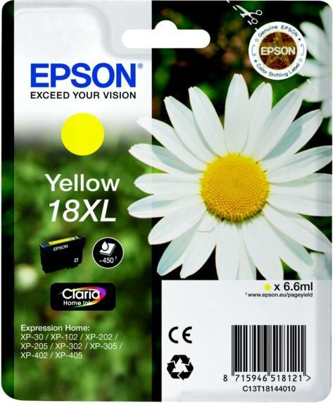 Immagine prodotto Epson Claria Home Ink Giallo 18xl (Y)