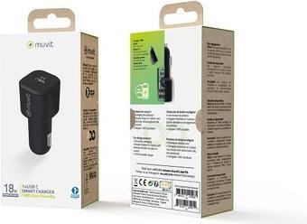 Produktbild Muvit MCDCC0008 mobile device charger Black Auto