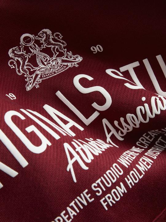 Produktbild Jack & Jones Cappuccio Felpa Tibetano Rosso (M)