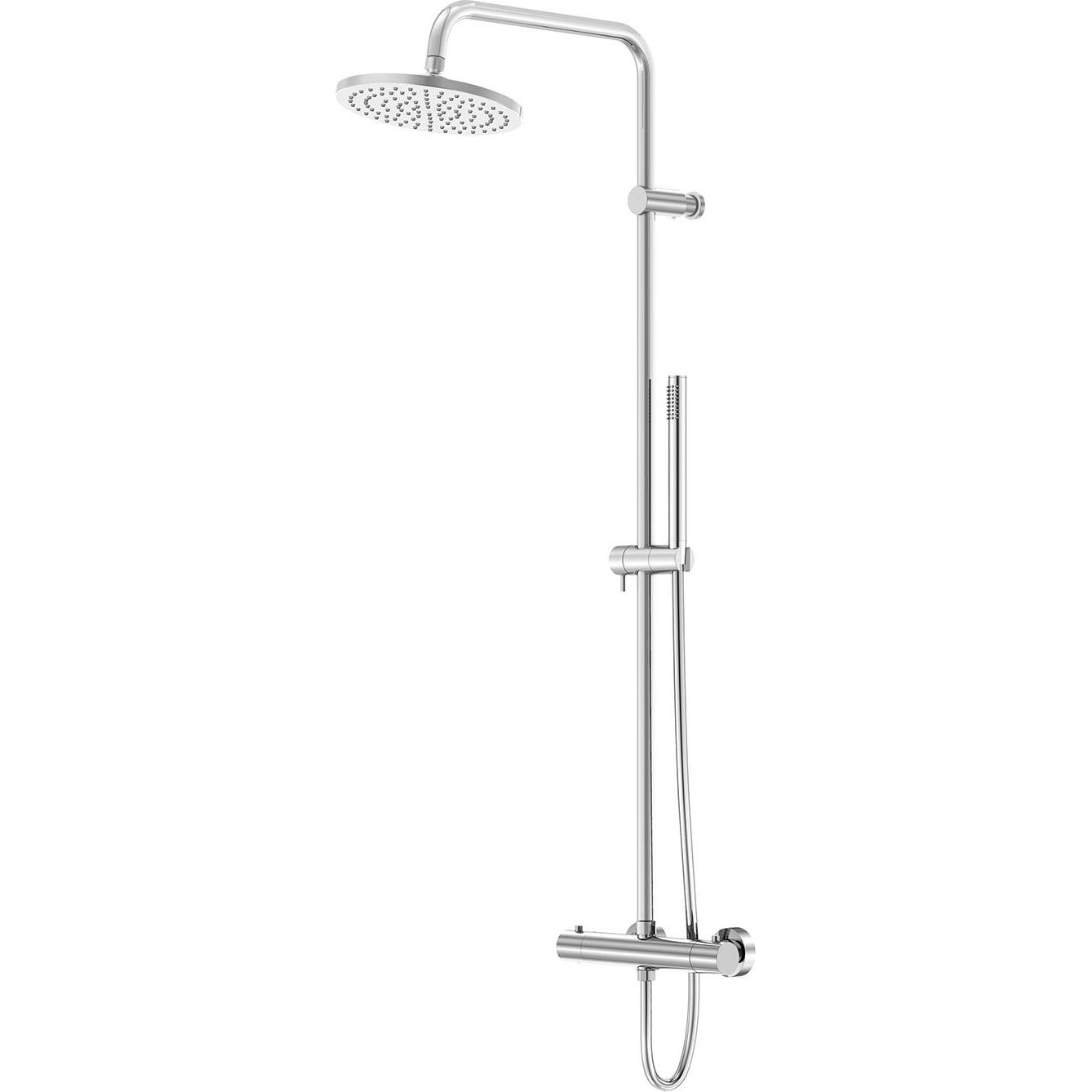 Steinberg, Sistema doccia, Set doccia serie 340, con miscelatore termostatico, EasyClean, doccetta a barra