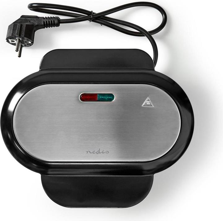Actual product image Nedis Hamburger Maker | 1000 W | 10.5 cm | Automatic temperature control | Plastic / Metal