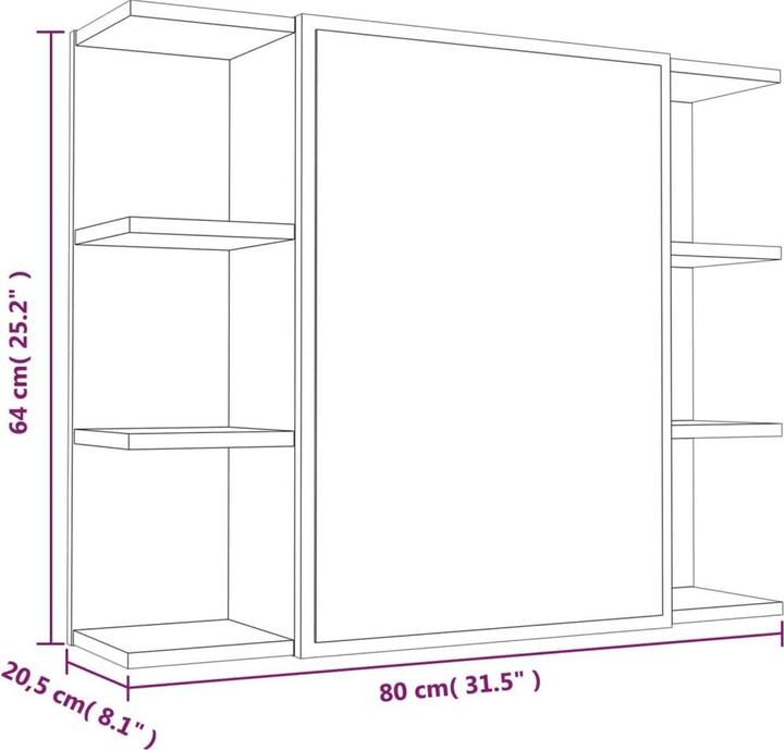 Immagine prodotto vidaXL Despo (80 x 20,5 x 64 cm)