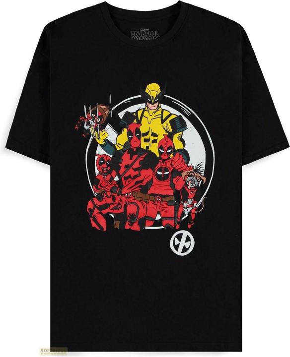 Immagine prodotto Difuzed Deadpool - Ritratto di famiglia - Maglietta a maniche corte da uomo - M (M)