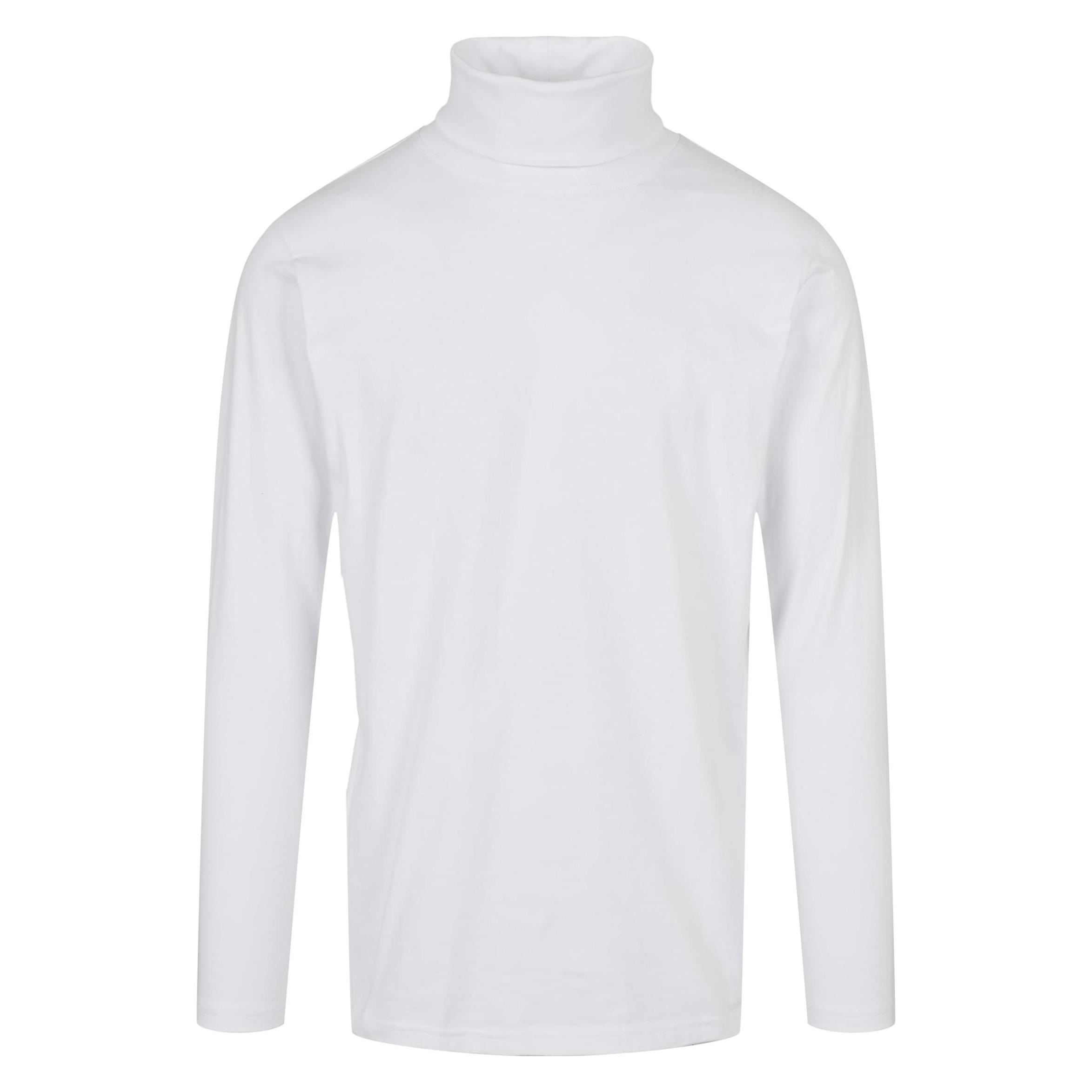 Build Your Brand, Herren, Shirts, Turtle Neck Longsleeve, Weiss, (Xxl)