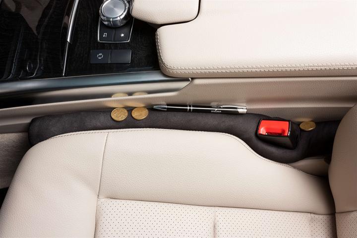 Produktbild Walser Autositz Lückenfüller AntiDrop, 2er Set Sitzlückenfüller-Auto 49x7,5 cm schwarz