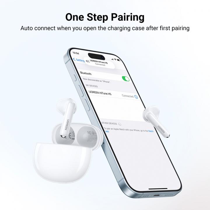 Produktbild Ugreen Słuchawki bezprzewodowe WS201 HiTune H5 True Wireless Earbuds (ANC, 26 h, Kabellos)