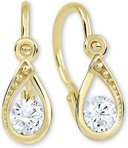 Produktbild Brilio Charming gold earrings with clear crystals 236 001 01016