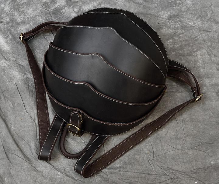 Produktbild Only-Bags.Store Premium-Leder-Käfer-Rucksack, einzigartiger täglicher Rucksack, Unisex-Reiserucksack, Rucksack aus