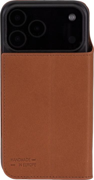 Actual product image JT Berlin Genuine leather BookCase Tegel for iPhone 17 Pro Max cognac (Apple iPhone 17 Pro Max)