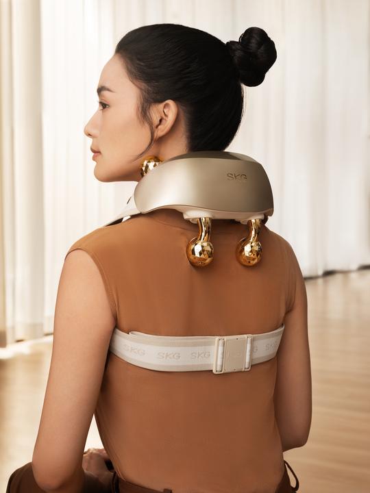 Produktbild SKG Neck Massager H7 ultra-E - Golden (golden massage heads)
