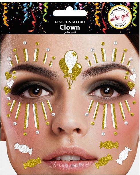 Immagine prodotto Sombo Tatuaggio viso clown oro