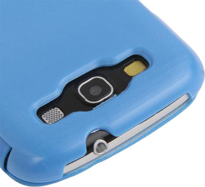Produktbild König Design Handyhülle Tasche für Samsung Galaxy S3 i9300 / i9305 / S3 NEO i9301 hellblau gebürstet (Samsung Galaxy S3 i9300, Samsung Galaxy S3 LTE i9305)