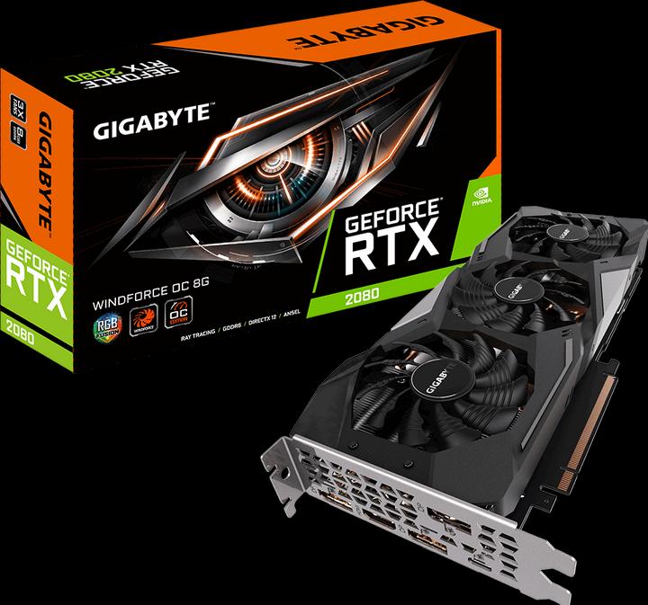 Produktbild Gigabyte GeForce RTX 2080 Windforce OC 8G (8 GB)