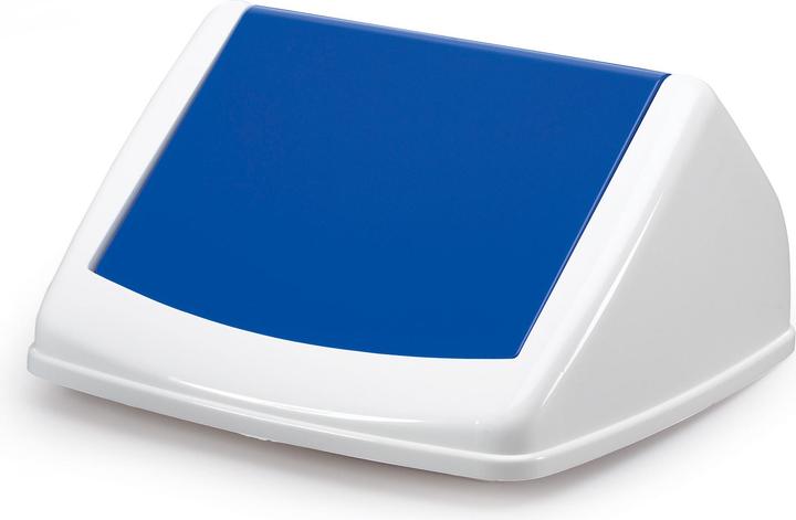 Actual product image Durable Lid polyethylene blue W330xD330mm suitable for waste bin 40 l with access flap (40 l)