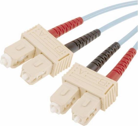 Image du produit RS PRO Patchcord Multi SC-SC Aqua 1m (1 m)