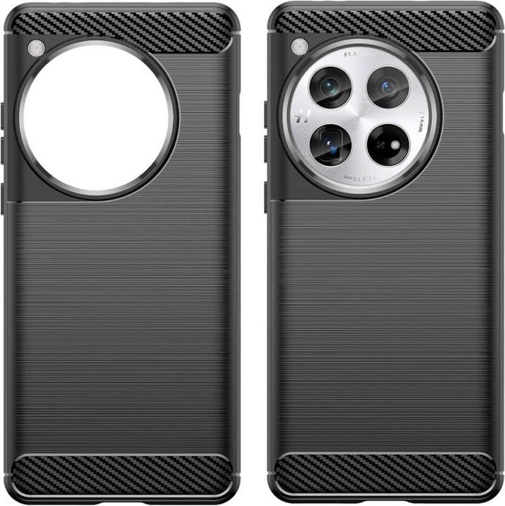 Actual product image Cover-Discount OnePlus 12 - Metal Carbon Look Case black (OnePlus 12)