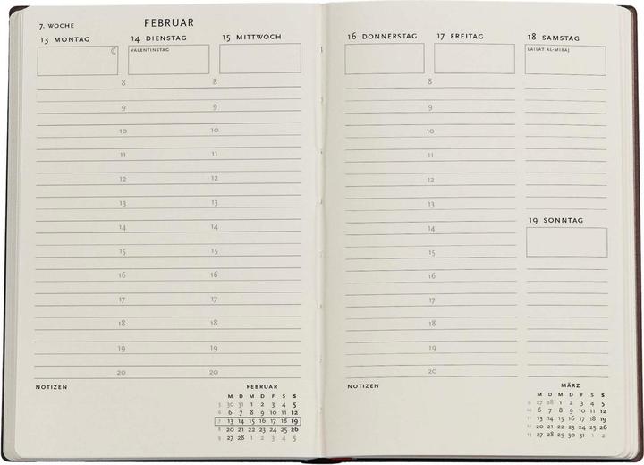 Actual product image Paperblanks PAPERBLAN Agenda Natsu 2026 FD0677-1 1W/2S HOR Mini SC DE 9.5x14cm