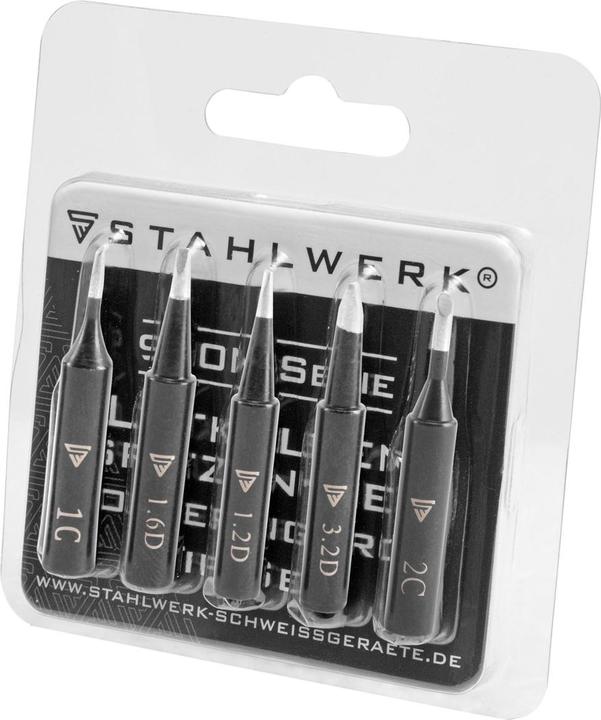 Image du produit Stahlwerk Kit professionnel de pannes de fer à souder pour fers à souder avec système 900M-T Set de 10 pannes (Mèche à souder)