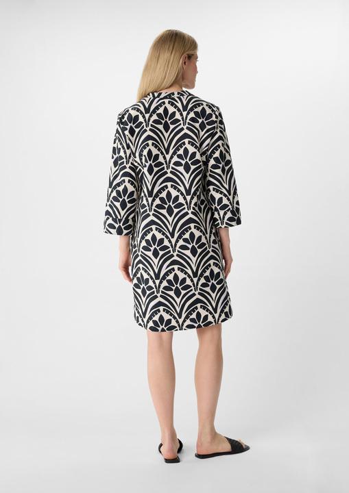 Produktbild Comma Kleid Popeline-Kleid mit All-over-Print und Eingrifftaschen (42)