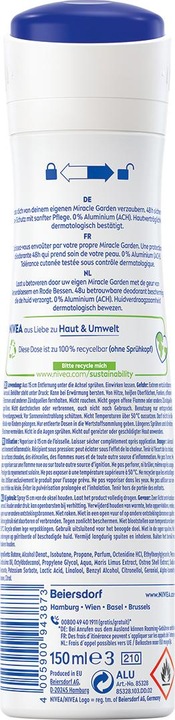 Immagine prodotto NIVEA Miracle Garden spray per fiori di ciliegio (Getto vaporizzato, 150 ml)