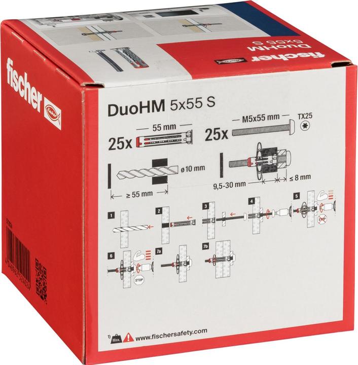 Produktbild Fischer DuoHM 5x55 S TX (25 Stk.)