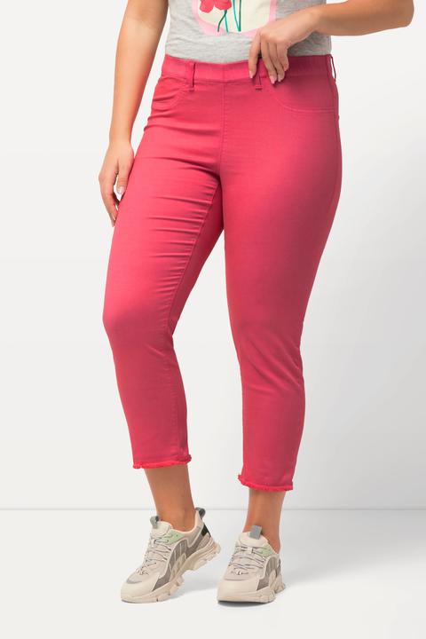 Produktbild Ulla Popken 7/8-Hose Sienna, Fransensaum, schmales Bein (62)