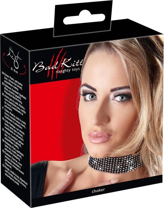 Actual product image Bad Kitty Rhinestone necklace