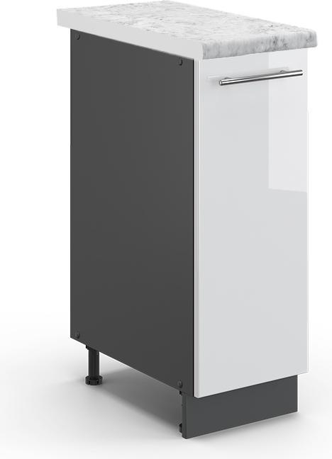 Anthrazit, Marble-Weiss, Weiss, Weiss Hochglanz