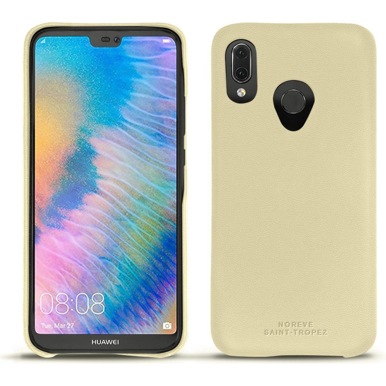 Thumbnail - Noreve Lederschutzhülle (Huawei P20 Lite), Smartphone Hülle, Beige