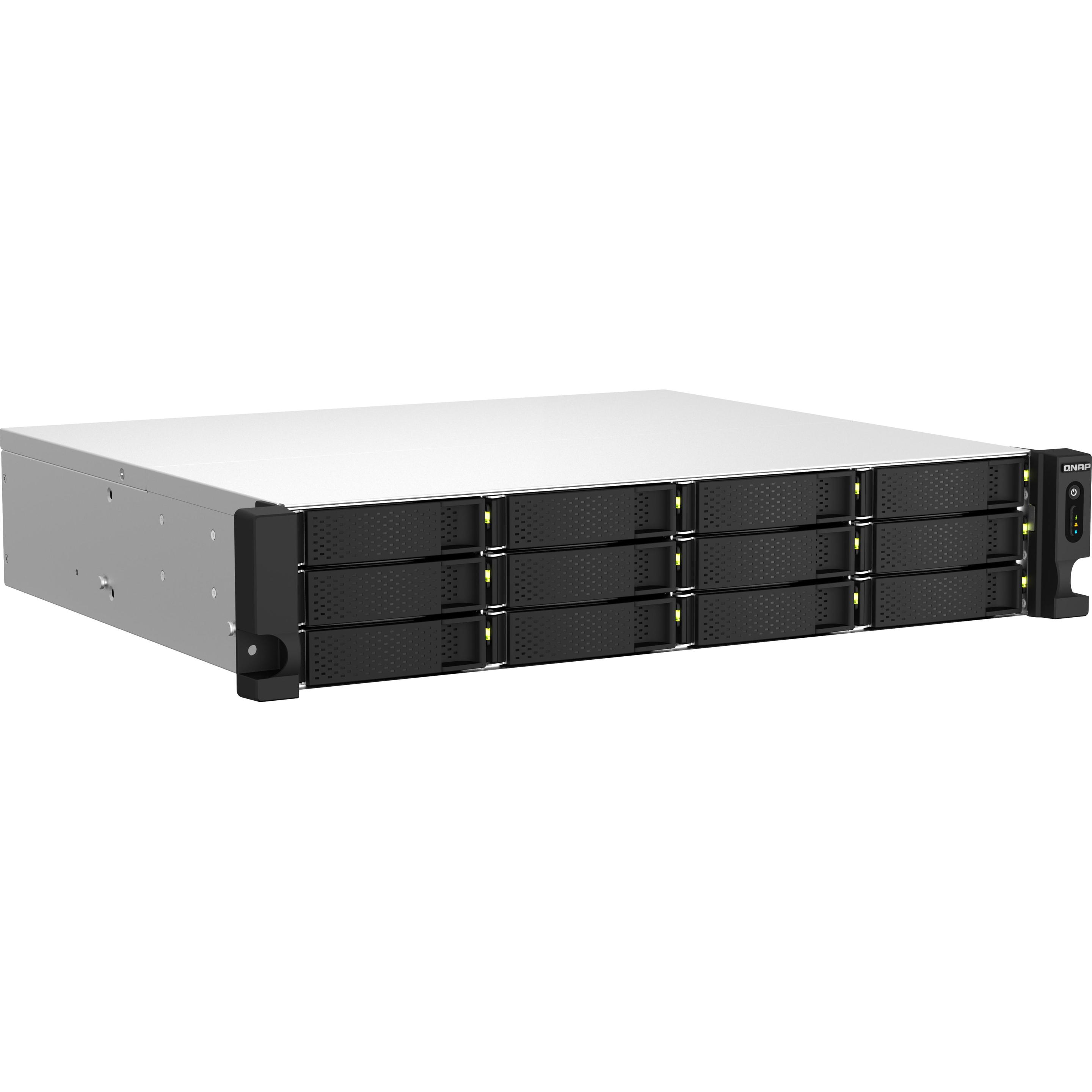 QNAP NAS TS-1264U-RP-8G (12 Bay) 2U (0 TB), NAS, Schwarz