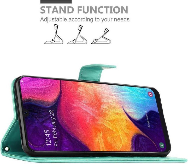Actual product image Cadorabo Flower Book cover (Samsung Galaxy A50, Samsung Galaxy A30s, Samsung Galaxy A50s)
