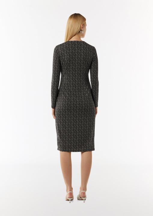 Image du produit Comma Kleid Gemustertes Midi-Kleid in Wickeloptik (46)