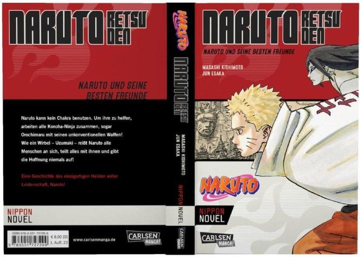 Image du produit Naruto Retsuden: Naruto und seine besten Freunde (Nippon Novel) (Allemand, Jun Esaka, Masashi Kishimoto, 2023)