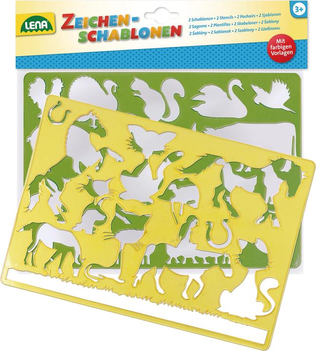 Lena Stencil di disegno cavalli e gatti