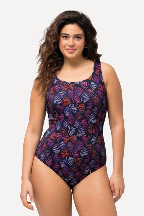Image du produit Ulla Popken Maillot de bain sans bonnets souples, bande sous la poitrine et fronces (58)