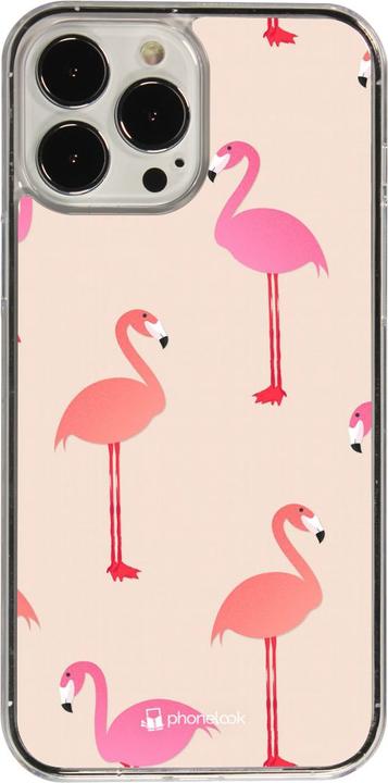 Immagine prodotto PhoneLook Copertina trasparente con motivi di fenicotteri rosa (Apple iPhone 13 Pro Max)