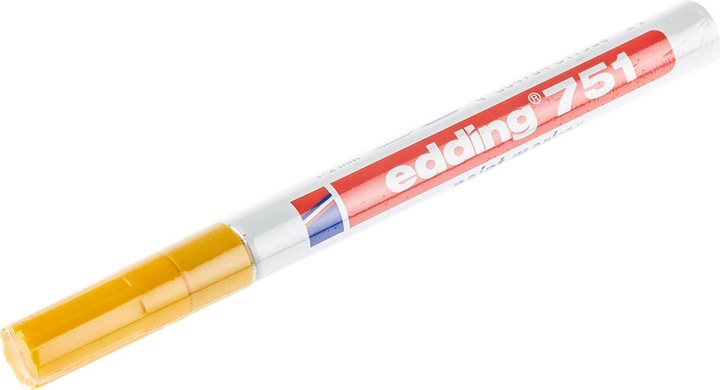 Actual product image Edding 751 Gloss paint marker (Yellow, 1 mm, 1 x)