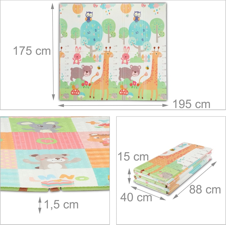 Actual product image Relaxdays Animals (195 x 175 x 1.5 cm)