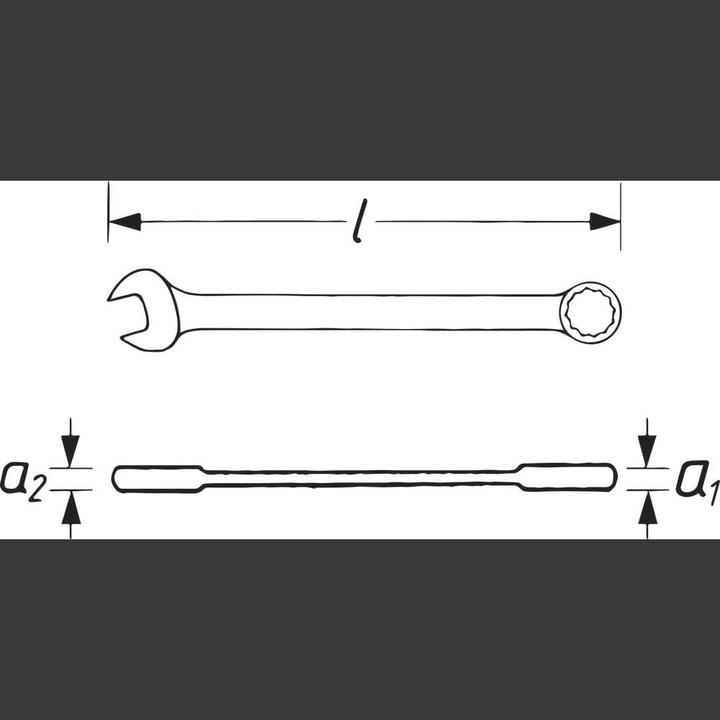 Produktbild Vigor Ratschen-Ring-Maulschlüssel ∙ lang ∙ V4964 ∙ Aussen Sechskant Profil, Aussen Doppel-Sechskant P… (27 mm)