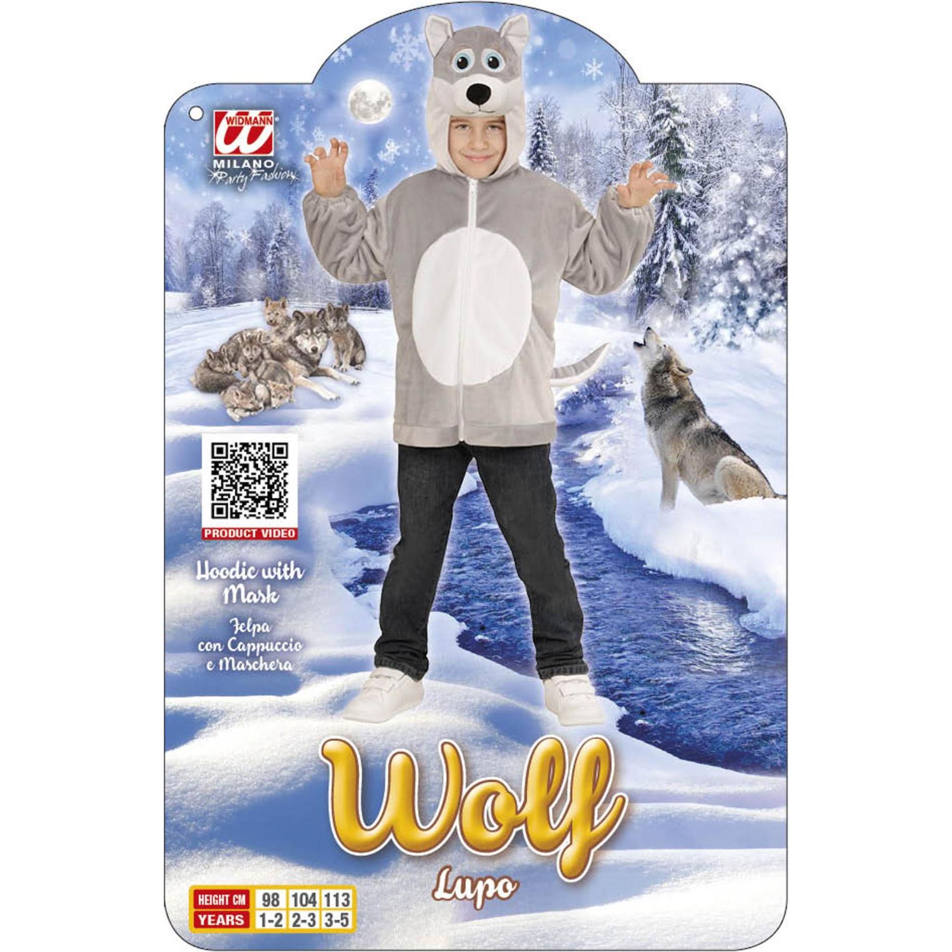 Thumbnail - Widmann WOLF SOFT PLÜSCHKOSTÜM (Jacke mit Kapuze), 104 cm / 2-3 Years (2, 3)
